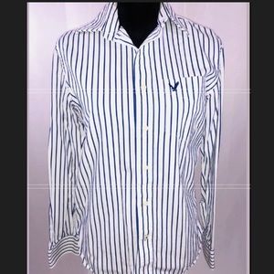 American Eagle Outfitters button shirt sz XS blue